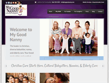 Tablet Screenshot of mygoodnanny.com